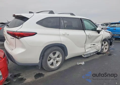 2023 Toyota Highlander Hybrid Le z USA, uszkodzony, nr VIN 5TDBBRCH2PS589262